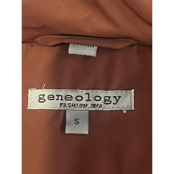 Geneology Fashion DNA Womens Hooded Puffer Coat Jacket Size Small - Picture 4 of 9
